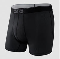 Saxx Quest Quick-Dry Mesh Boxer Brief Fly - Black II